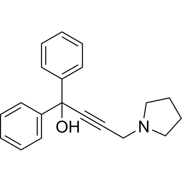 1,1-Diphenyl-4-(pyrrolidin-1-yl)but-2-yn-1-ol 968-63-8